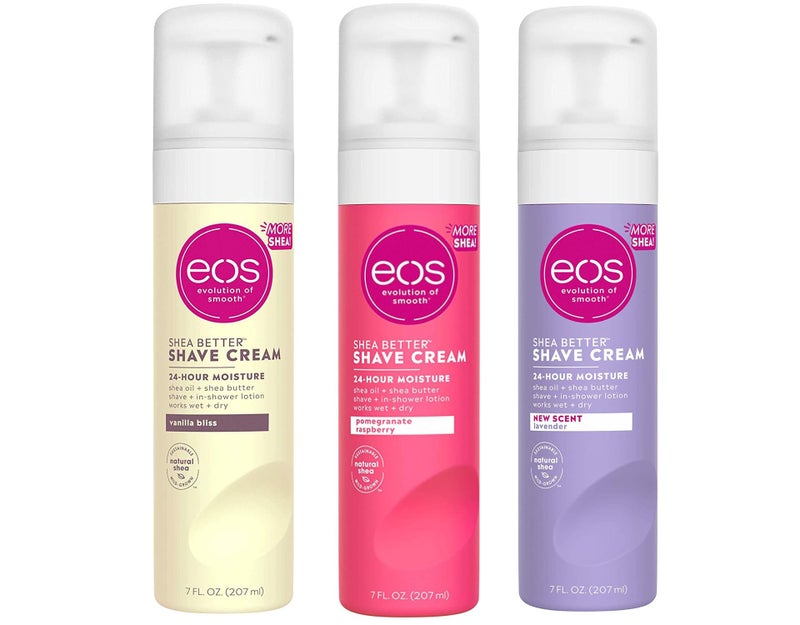 Eos Ultra Moisturizing Shave Cream Variety Pack: Pomegranate-Raspberry, Lavender Jasmine, Vanilla Bliss - 3 x 7.0 Ounce - Image 1