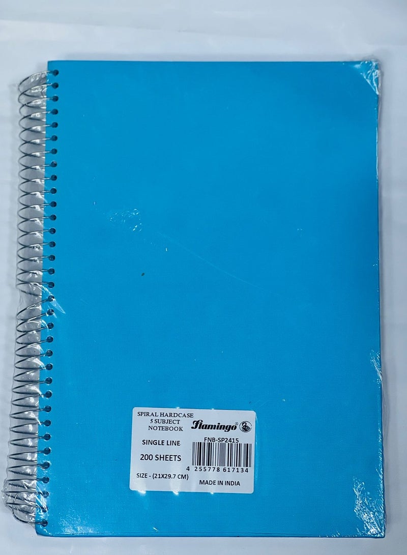 Flamingo 5-Subject Heavy Duty Notebook A4 Multicolor - Image 2