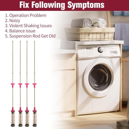 Seweder DC97-16350U Upgrade Washer Suspension Rod Kit Fit for Washer WA50R5400AV, WA45H7000AW/A2 Replaces DC97-16350U - Image 5