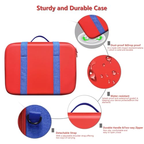 PSS (2 Pack Carrying Case Compatible with Nintendo Switch 2 2025, Protective Hard Shell Case for Switch 2, Portable Travel Bag with Handles and Shoulder Straps for Switch 2 Console and Accessories - Image 3
