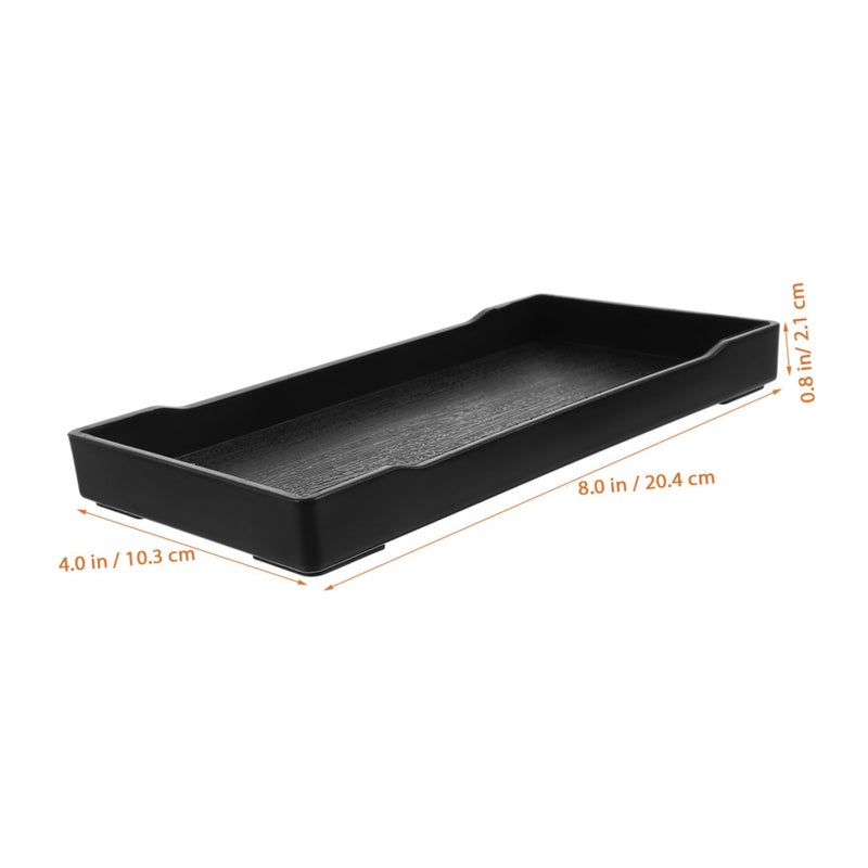 4 Pcs Rectangular Bathroom Organizer Tray For Toiletries Makeup And Soap Space Saving Design - Image 3