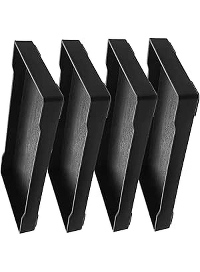 4 Pcs Rectangular Bathroom Organizer Tray For Toiletries Makeup And Soap Space Saving Design - Image 1
