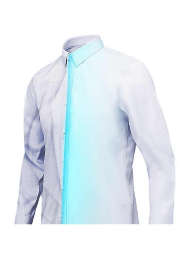 FIRS (شينشان) [100% قطن نقي خالي من التجاعيد] قميص رجالي بأكمام طويلة، مناسب للأعمال غير الرسمية على مدار السنة، ملابس رسمية مقاومة للتجاعيد، قميص رسمي للرجال - Image 3