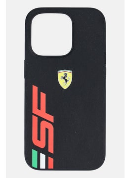 Scuderia Ferrari Iphone 14 Pro Band Logo Protective Case, Black  - Image 1