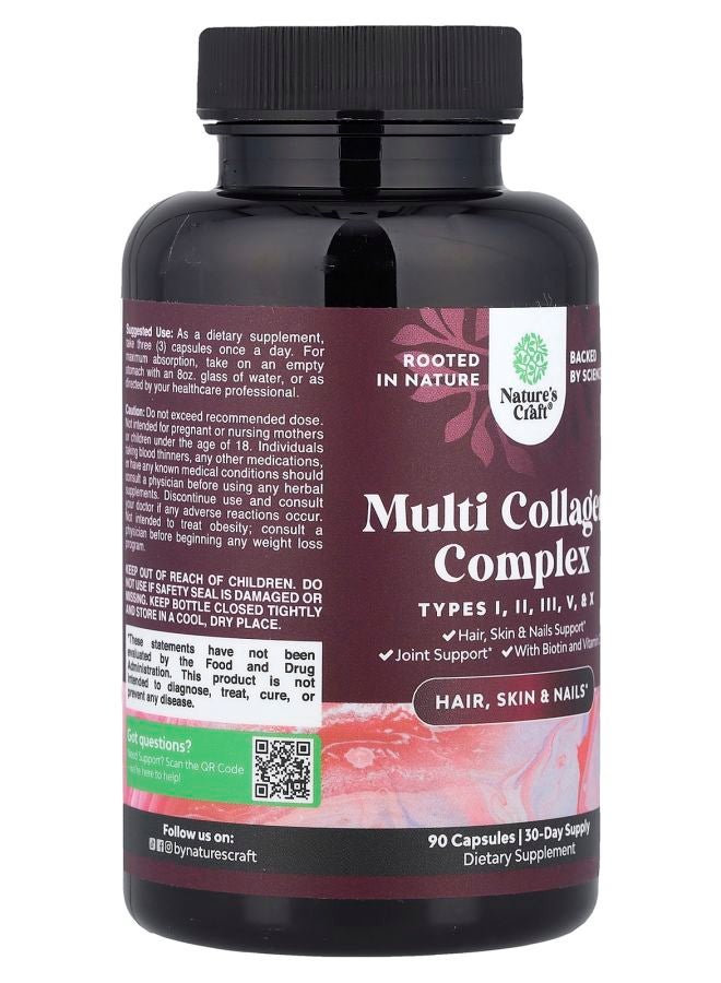 Nature's Craft Multi Collagen Complex 90 Capsules - Image 2