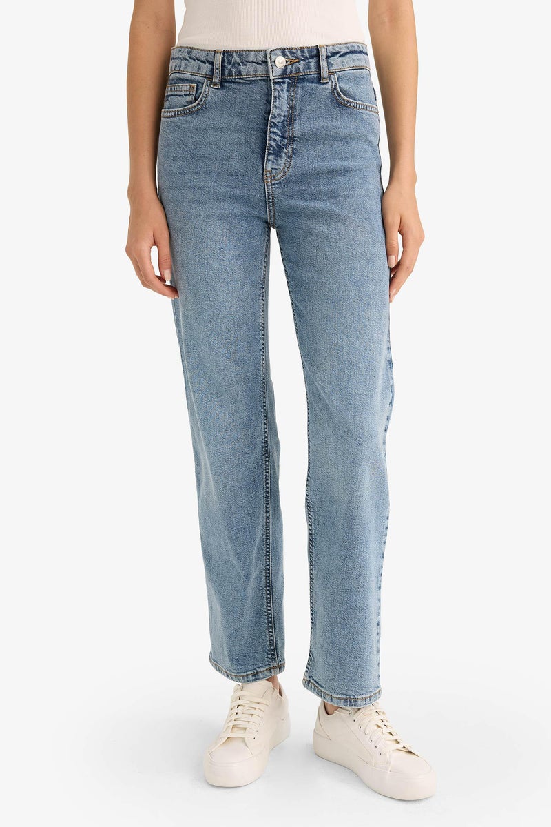 DeFacto Blue Woman Jean Trousers Casual - Image 5