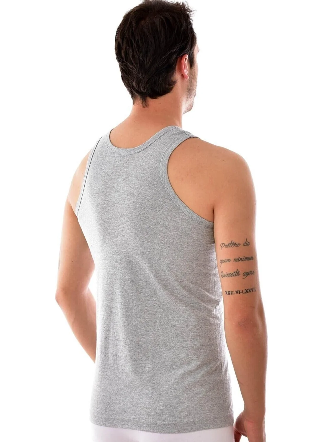 Seher Yıldızı Men's Strappy Classic Colored Undershirt - 6 Pieces
