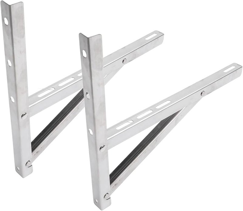 Foldable Stainless Steel AC Bracket with Stable Base for 1 1 5P Air Conditioners Shock Noise Reduction - Image 2