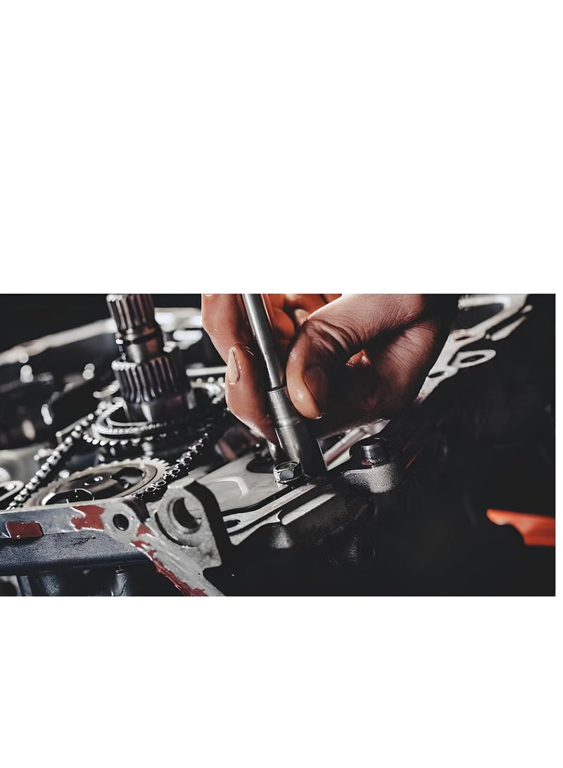 YDS 1/2" Socket Adapter Set – Internal Star RIBE Drivers RT6–RT14, Chrome-Molybdenum Steel, Long-Reach, Pin-Hole Retention, Heavy-Duty Case – Automotive, Mechanical & Industrial - Image 5