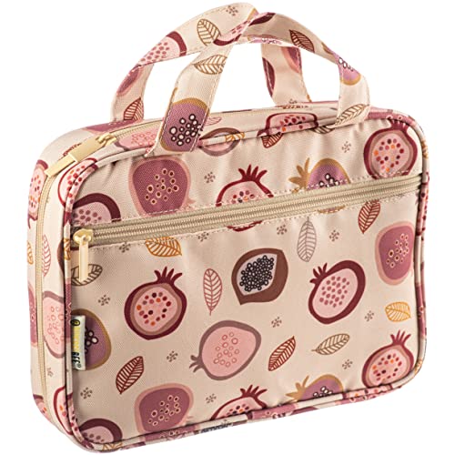 DiverseBee Bible Cover with Handles, Zippered Bible Carrying Case for Women and Girls, Bible Tote Bag for Kids, Book Cover Accessories, Christian Gifts 7.5 x 10 x 2.5in (Pomegranate) - Image 1