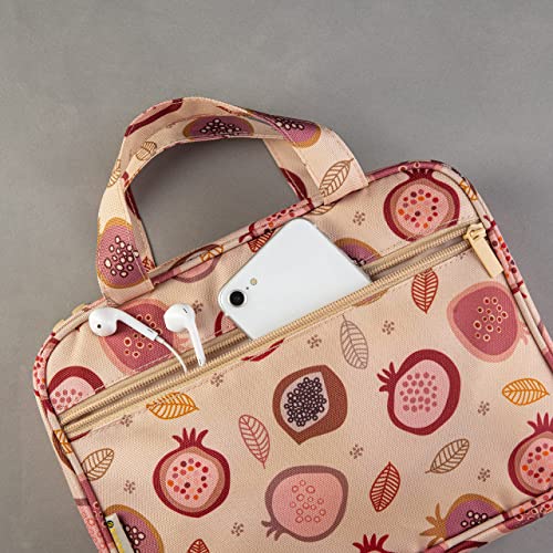 DiverseBee Bible Cover with Handles, Zippered Bible Carrying Case for Women and Girls, Bible Tote Bag for Kids, Book Cover Accessories, Christian Gifts 7.5 x 10 x 2.5in (Pomegranate) - Image 5