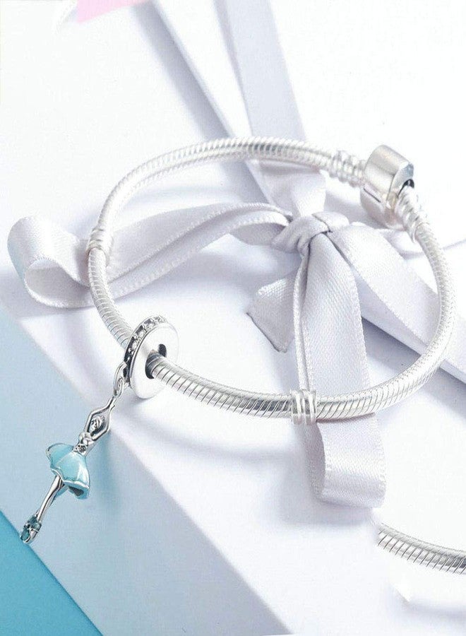 LAMOONY Ballet Girl Charm 925 Sterling Silver Dance Anniversary Heart Mom Birthday for Pandora Charm Bracelet (A) - Image 3