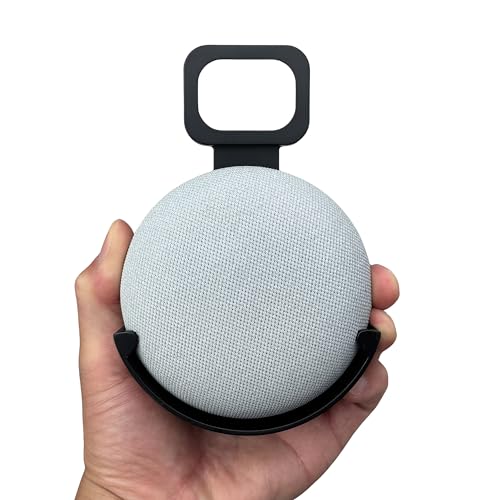 Sintron Wall Mount Holder for UK Google Mini & Dot 2 - Smart Home Outlet Wall Mount Stand for Dot 2nd Generation Speaker Holder with Charging Cord Cable, Space Saving Accessories Without Messy Wires - Image 3