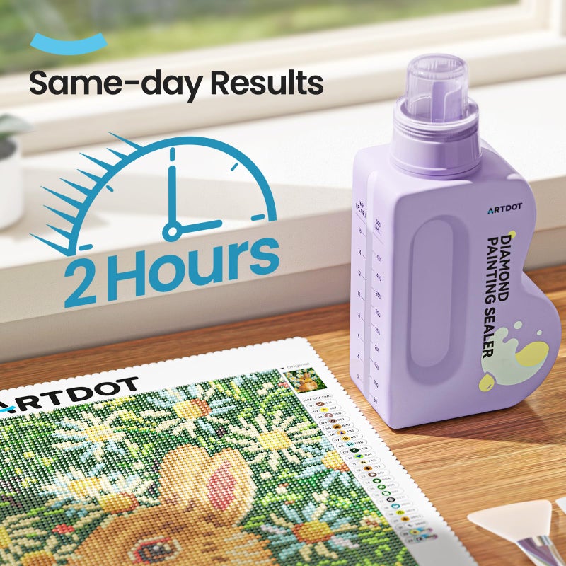 Artdot 480Ml Diamond Art Glue Sealer Accessories Kit For Adults Clear Acrylic Glue Sealer With Tools For Diamond Painting Puzzle Jigsaw - Image 5