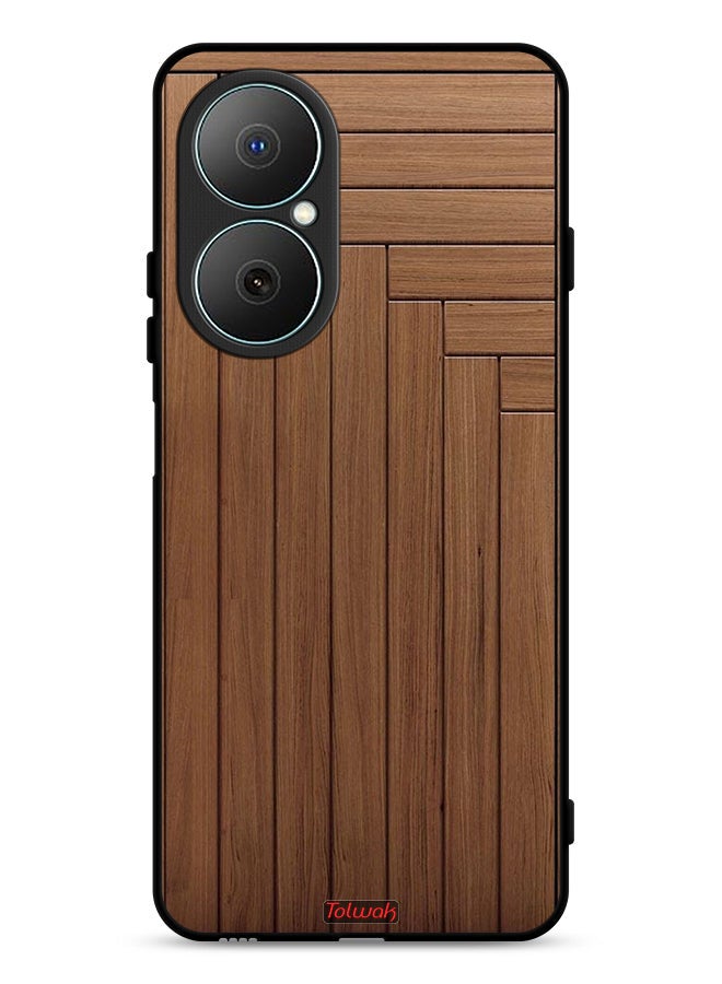 Tolwak Huawei Nova Y73 Protective Case Cover Door Pattern