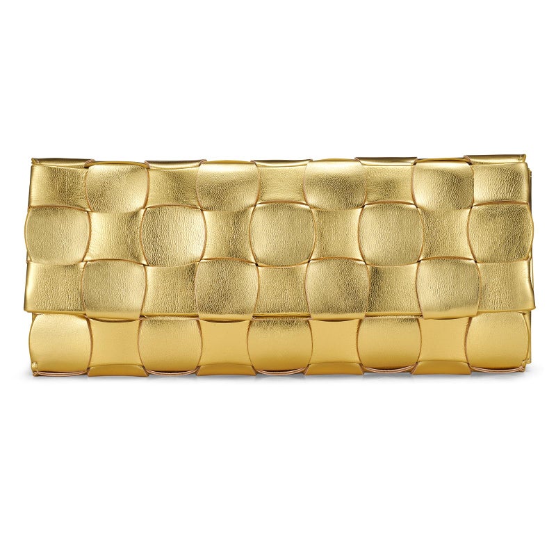 CHUNLI Trendy Woven Evening Clutch Purses for Women, PU Leather Crossbody Shoulder Purse Handbag for Women Evening, Formal Events, Wedding, Party, and Special Occasions - Image 1