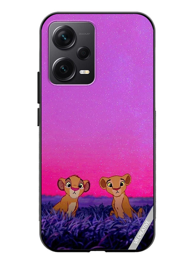 VR CREATIVE Protective Case Cover For Xiaomi Redmi Note 12 Discovery Lion King Design Multicolour - Image 1
