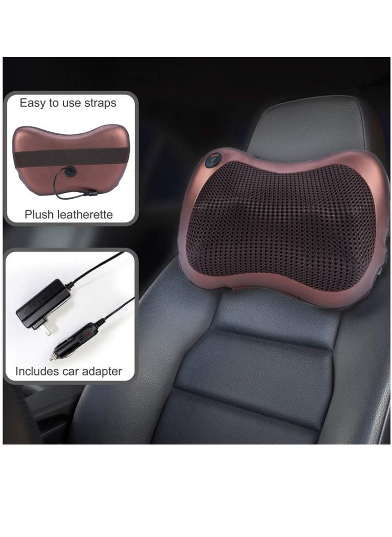 Gravity Electronic Massage Pillow Shiatsu Deep Kneading Neck Back Shoulder Massager Cushion 8 Rollers with Heat for Car, Home, Office  - Image 4