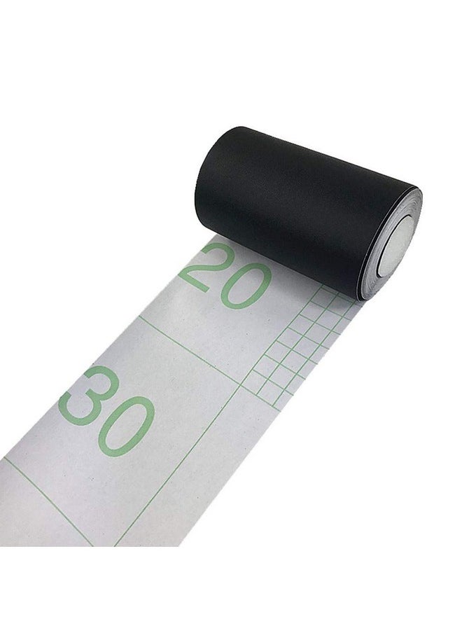 Slaige - Simplemuji Black Matte Wallpaper Border Peel Stick Home Ceiling Decorative Border For Bathroom Living Room Kitchen 4Inch By 32.8Ft - Image 1