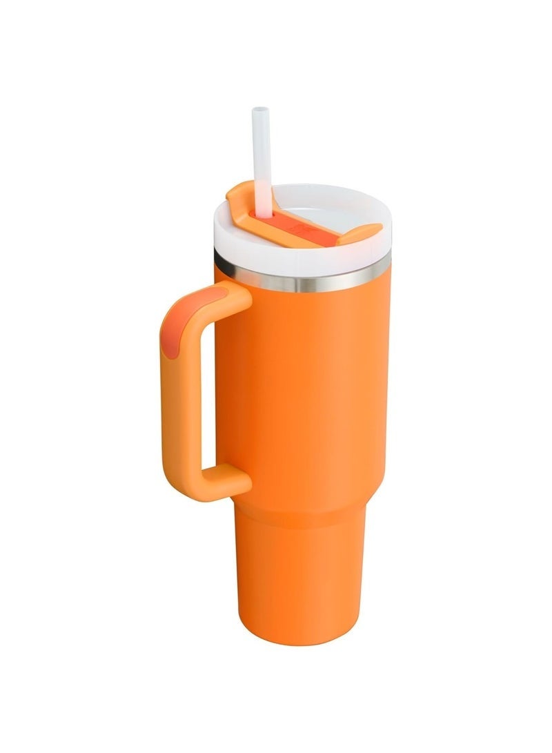 ستانلي كوب ستانلي كوينشر H2.0 FlowState من الفولاذ المقاوم للصدأ معزول بالفراغ مع غطاء وقش للمياه والشاي المثلج أو القهوة (أوركيد ناعم غير لامع، 40 أونصة) - Image 3