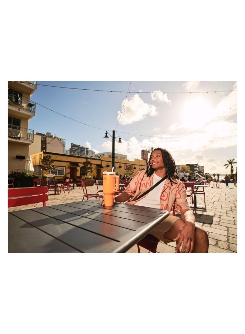 ستانلي كوب ستانلي كوينشر H2.0 FlowState من الفولاذ المقاوم للصدأ معزول بالفراغ مع غطاء وقش للمياه والشاي المثلج أو القهوة (أوركيد ناعم غير لامع، 40 أونصة) - Image 5