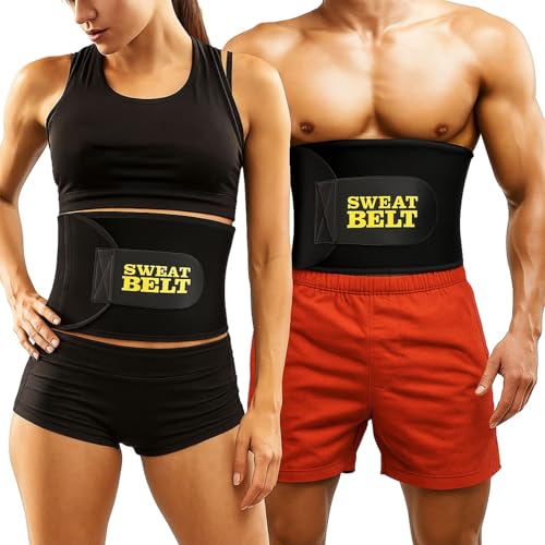 Dr Helix Sweat Belt for Men | Adjustable Waist Trimmer for Belly Fat Reduction | Neoprene Sauna Slimming Belt for Stomach Fat Burner, Gym, Workout & Core Back Support - Image 1
