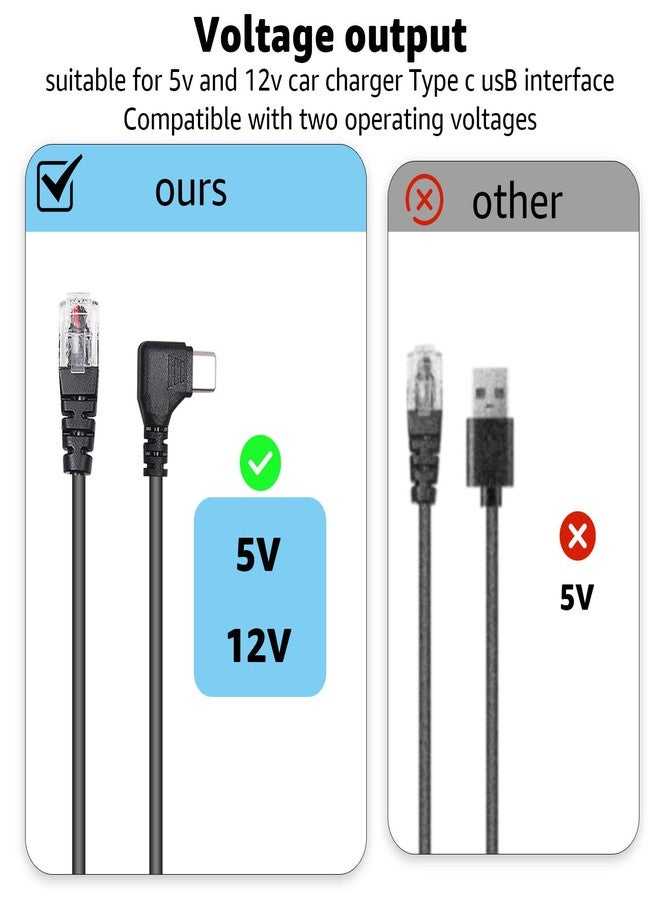 Hodeoo USB-C to RJ11 Power Cord, 3.3Ft Length, Compatible with Escort MAX360 MAX 360c, IX, IXc, 9500 IX,Uniden R1 R3 R7, Beltronics, Cobra, Radenso XP etc. - Image 4