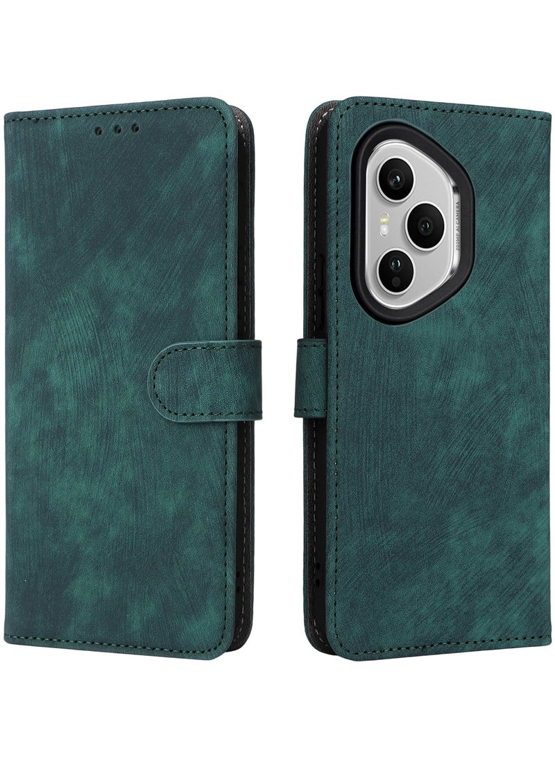 For Honor 400 Pro Flip Cover with Detachable lanyard, PU Leather Full Body Protection Shockproof Flip Mobile Phone Case, RFID Anti-theft Brush Folio Wallet Case - Image 3