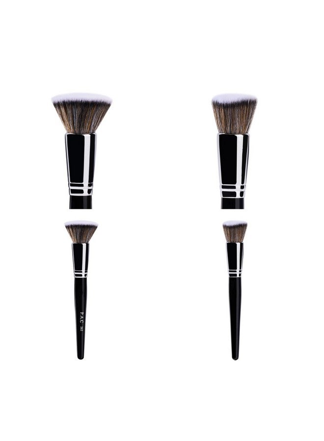PAC Makeup Kit Foundation Brush Synthetic Bristle Makeup Brush Face Brush For Cream Liquid And Powder Formulation Medium Coverage Application Black 1 Brush - Image 3