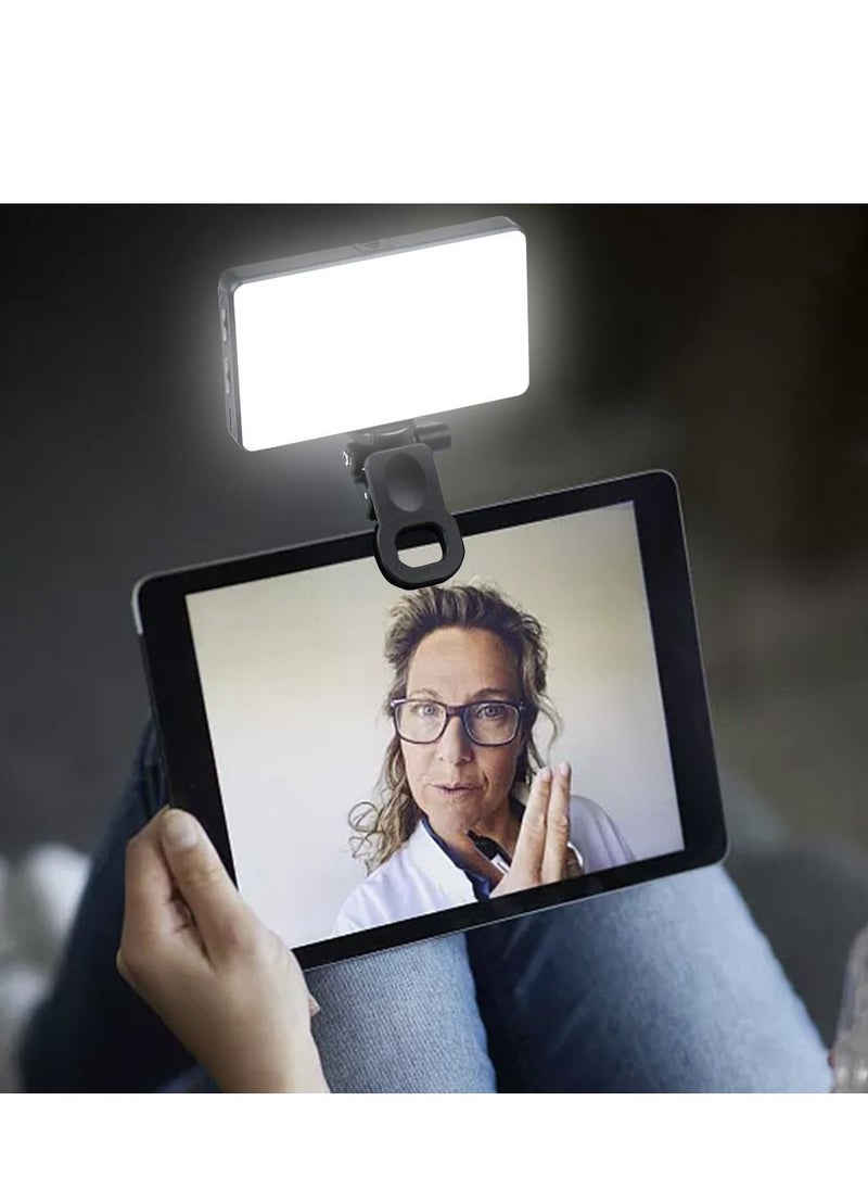 Y&D - 3000mAh Video Conference Lighting, Soft Light for Conferencing, Zoom Laptop with Clip, Stepless Dimming Computer Meetings, Webcam - Image 1