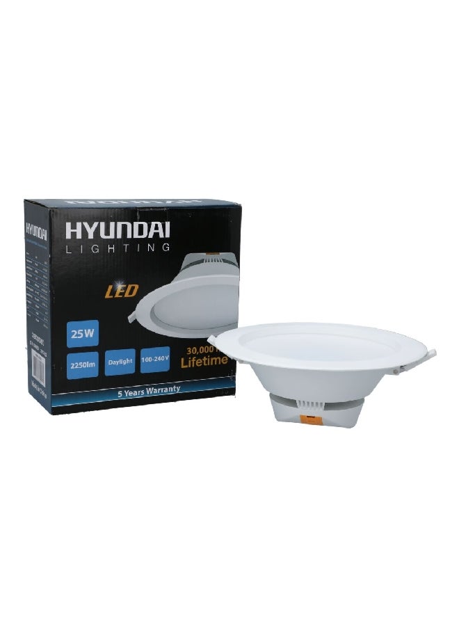 HYUNDAI 25W 6500K High Quality Led Chip SMD Downlight White 24.8 x 25 x 11.2 cm 31613033010  - Image 3
