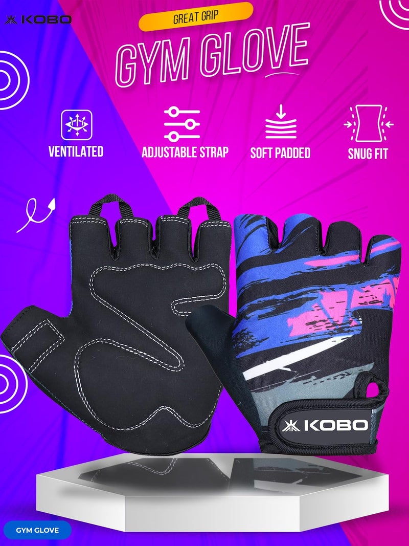 Kobo WTG-66 Weight Lifting Gym Gloves Hand Protector for Fitness Training - Image 2