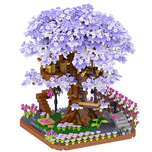 Vziimo Cherry Blossom Bonsai Tree Building Set, Flowers Tree House Model Sets for Adults, 2200Pcs Micro Bricks Collectible Creative Gifts for Adults Girls Boys 14+ - Image 1