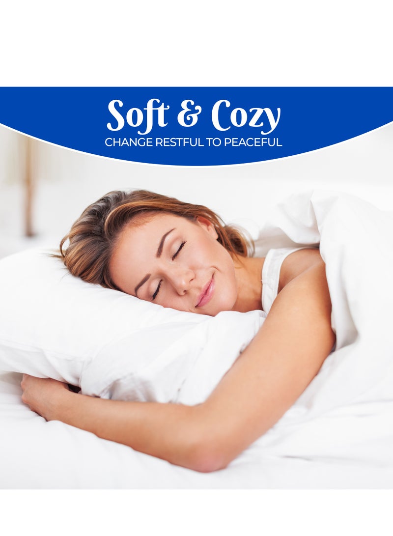 Infinitee Xclusives Premium Blue Twin Sheets Set - 1800 TC Series 3 Piece Bed Sheets - Soft Brushed Microfiber Fabric - 16 Inches Deep Pockets Sheets Wrinkle Free & Fade Resistant by Infinitee Xclusives  - Image 3