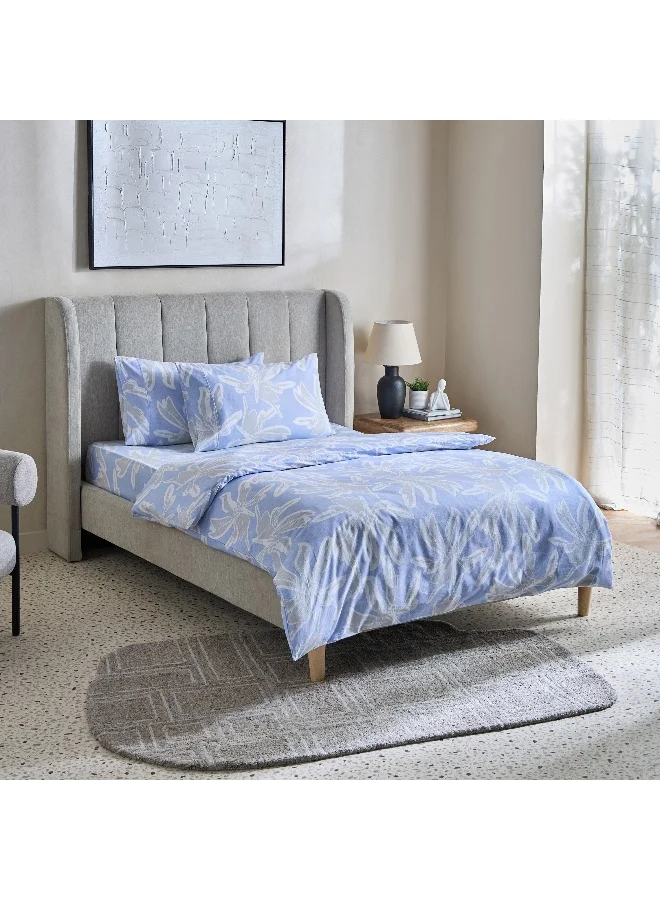 Home Box Malta Evelyn 3-Piece Printed Cotton Twin Duvet Cover Set - 150x220 cm