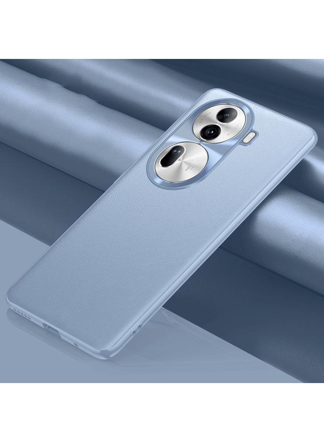 اس-توب جراب لهاتف OPPO Reno11 مصنوع من الجلد الصيني العادي ومضاد للصدمات - Image 1