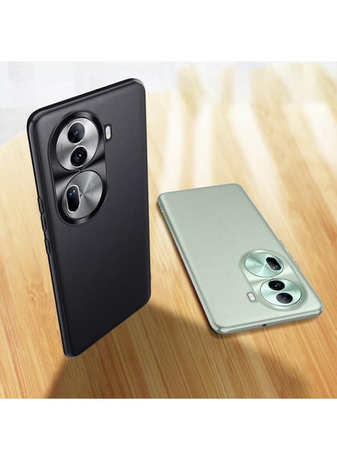 اس-توب جراب لهاتف OPPO Reno11 مصنوع من الجلد الصيني العادي ومضاد للصدمات - Image 3