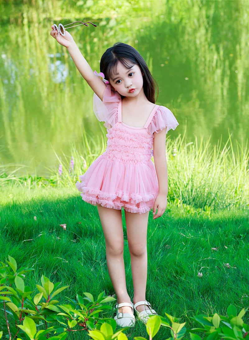Loquat Summer children's swimsuit pants one-piece girl princess swimsuit foreign atmosphere  - Image 4