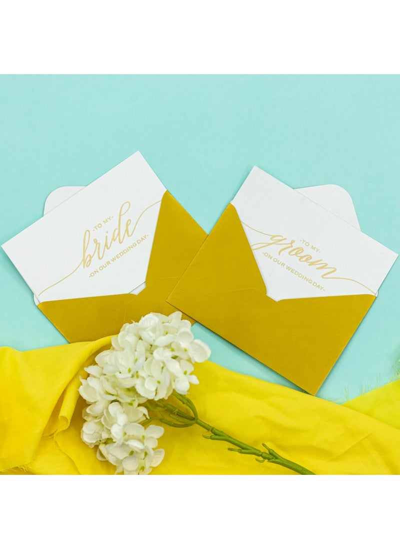 Confetti - Confetti! Set of 2 Wedding Card to Your Bride and/or Groom on Your (Our) Wedding Day - Love Note to Future Husband or Wife Card Keepsake Love Note Before I Do (Card For Bride & Groom) - Image 1