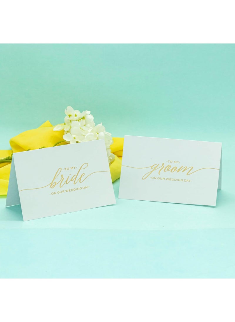 Confetti - Confetti! Set of 2 Wedding Card to Your Bride and/or Groom on Your (Our) Wedding Day - Love Note to Future Husband or Wife Card Keepsake Love Note Before I Do (Card For Bride & Groom) - Image 1