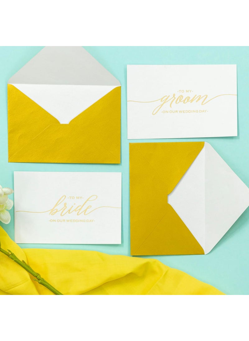 Confetti - Confetti! Set of 2 Wedding Card to Your Bride and/or Groom on Your (Our) Wedding Day - Love Note to Future Husband or Wife Card Keepsake Love Note Before I Do (Card For Bride & Groom) - Image 1