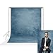 UrcTepics UrcTepics 5x7ft Pro Microfiber Abstract Blue Portrait Headshots Backdrop for Photography Blue Painted Canvas  - Image 2