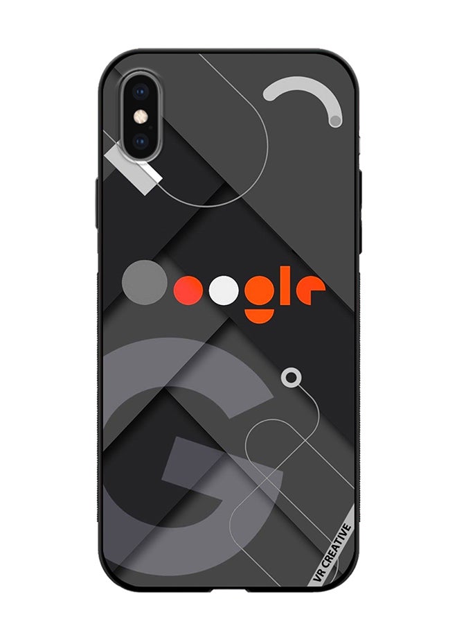 VR CREATIVE Protective Case Cover For Apple iPhone X/XS Google Design Multicolour - Image 1