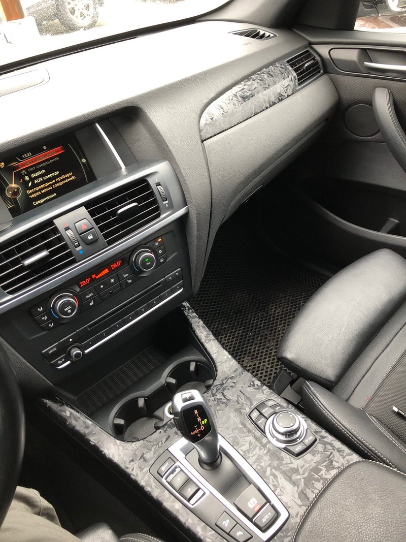 LZLRUN Forged Gloss Carbon Fiber Vinyl Wrap Roll Air Release Sticker Sheet Film DIY Decal Car Auto Vehicle Morotcycle Self Adhesive (1ft x 5ft, Shard Black) - Image 4