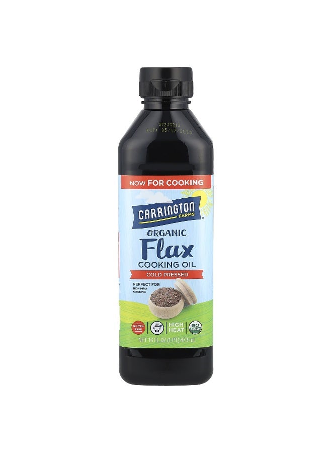 Carrington Farms Carrington Farms, Organic Flax Cooking Oil, 16 fl oz (473 ml)  - Image 1