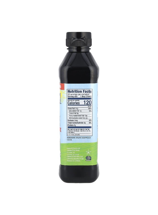 Carrington Farms Carrington Farms, Organic Flax Cooking Oil, 16 fl oz (473 ml)  - Image 2