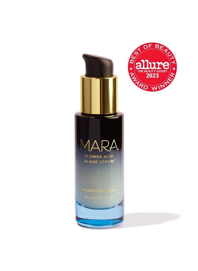 MARA - Natural Plankton + PHA Flower Acid Algae Face Serum | Non-Toxic, Plant-Based Skin Care | Exfoliate + Renews the Skin While Targeting Fine Line + Pores (1 oz | 30 ml) - Image 2