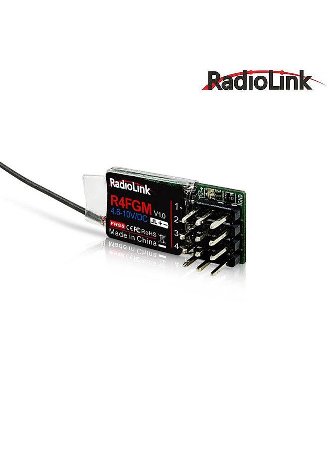 Radiolink R4FGM 4 Channel Mini Receiver with Gyro for Radio RC4GS V2 RC6GS V2 Remote Controler 1:28 1:64 RC Drift Car