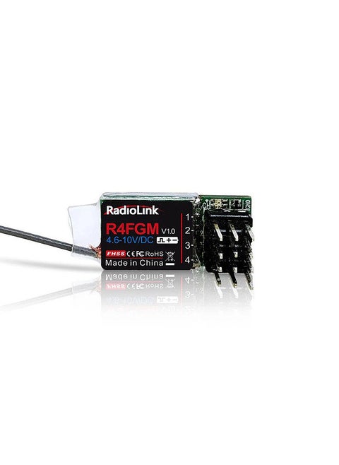 Radiolink R4FGM 4 Channel Mini Receiver with Gyro for Radio RC4GS V2 RC6GS V2 Remote Controler 1:28 1:64 RC Drift Car