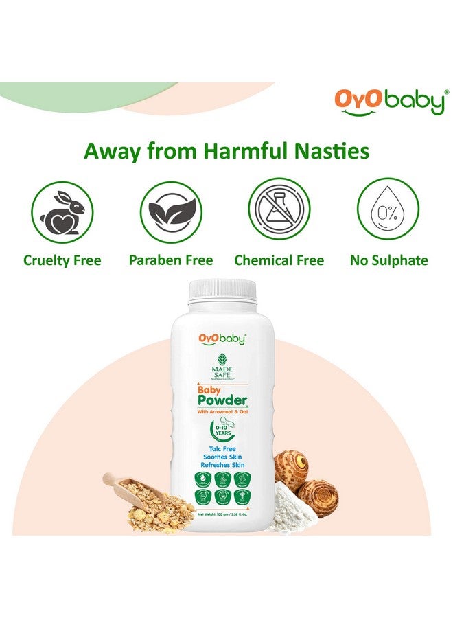 أيو بيبي بودرة أطفال لطيفة (خالية من التلك) للأطفال حديثي الولادة، تنعش بشرة الطفل - عبوة واحدة - 200 جرام - Image 3